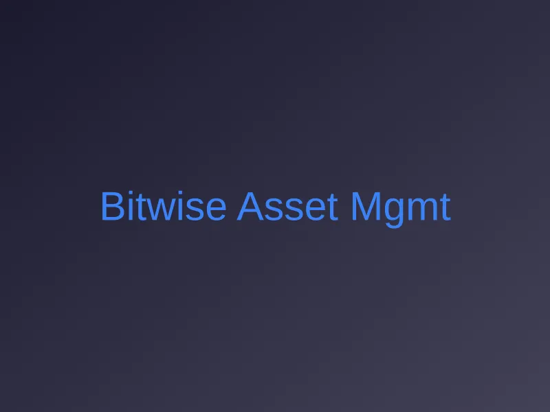 Bitwise Asset Management
